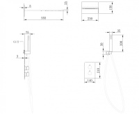 Душевая система ABBER Weiss Insel AF8052B скрытого монтажа без излива, термостат, черная матовая - Gidratop.ru изображение