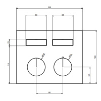 Gessi Hi-Fi термостат для душа, с включением до 2 источников одновременно (внешняя часть), цвет: Black Metal PVD - Gidratop.ru изображение