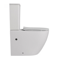 Унитаз ABBER Bequem AC1110 компакт белый, безободковый - Gidratop.ru изображение