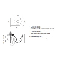 Catalano Sfera Унитаз напольный 55*35, безободковый, цвет белый глянцевый - Gidratop.ru изображение