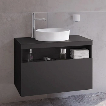 Тумба под раковину Keuco Stageline 32864970000, 80 см, цвет вулканит матовый