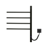 Полотенцесушитель электрический Vincea VTD-1S1CBE 43x60, черный, таймер - Gidratop.ru изображение