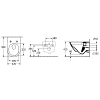 Подвесной унитаз Villeroy&Boch Subway 3.0 4670T001, технология TwistFlush, альпийский белый - Gidratop.ru изображение