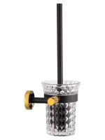Туалетный ершик в комплекте WONZON & WOGHAND MAJESTIC, Черный/Золото (WW-9229) - Gidratop.ru изображение