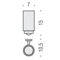 Colombo Nordic Стакан подвесной, цвет: хром/матовое стекло - Gidratop.ru изображение
