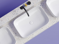 Умывальник чаша накладная прямоугольная Element 605x380x150мм - Gidratop.ru изображение