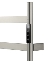 Полотенцесушитель электрический WONZON & WOGHAND ESSEN, Брашированный никель (WW-A405-BR) - Gidratop.ru изображение