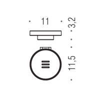 Colombo Mini  Мыльница подвесная , цвет: хром/матовое стекло - Gidratop.ru изображение
