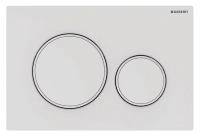 Клавиша Geberit Sigma Type 20, 115.882.01.1, с легкоочищаемой поверхностью, лакированный белый матовый/белый - Gidratop.ru изображение