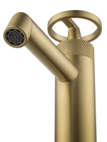 Смеситель для раковины WONZON & WOGHAND, Брашированное золото (WW-H1065-BG) - Gidratop.ru изображение