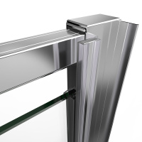 Душевая дверь Intra VDP-1I8090CH, 800/900, хром, стекло шиншилла - Gidratop.ru изображение