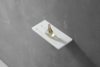 Полочка для ванной комнаты ABBER Stein AS1653 белая матовая - Gidratop.ru изображение