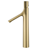 Смеситель для раковины высокий WONZON & WOGHAND The ONE, Брашированное золото (WW-H1011-BG) - Gidratop.ru изображение