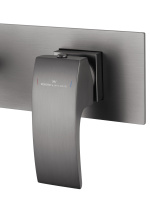 Смеситель для раковины встраиваемый WONZON & WOGHAND FIT, Темный графит (WW-88869009-BGM) - Gidratop.ru изображение