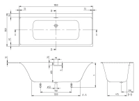 Ванна акриловая Villeroy&Boch Subway 3.0, 180 x 80 см, белая, UBQ180SBW2DV-01 - Gidratop.ru изображение