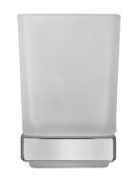 Стакан для зубных щеток с держателем WONZON & WOGHAND STILL, Хром (WW-6621) - Gidratop.ru изображение