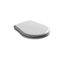 Сиденье для унитаза, цвет: белый/бронза - Gidratop.ru изображение