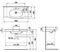 Раковина Laufen LB3 8.1268.6.000.104.1 100 х 48 см - Gidratop.ru изображение