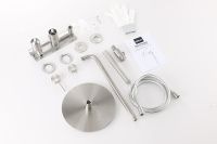 Душевая система ABBER Wasser Kreis 316 AF8118BST скрытого монтажа без излива, сталь брашированная - Gidratop.ru изображение