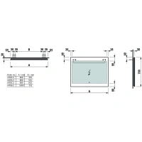 Зеркало Laufen Leelo 4.4764.2.950.144.1 80 х 70 см - Gidratop.ru изображение