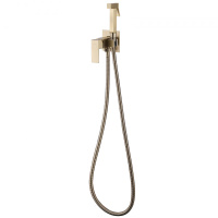 Смеситель ABBER Daheim AF8226G с гигиеническим душем, золото матовое - Gidratop.ru изображение