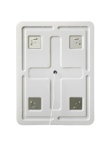 Зеркало с встроенным светильником и кнопочным выключателем SPC-GRT-600-800-LED-BTN, 12W, 220-240V, 600x30x800 - Gidratop.ru изображение