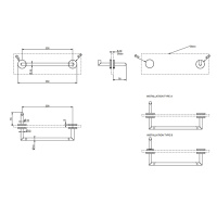 Gessi Tondo полотенцедержатель для крепления на стекло. 30 см, цвет: хром - Gidratop.ru изображение