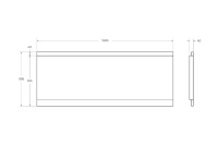 Передняя панель для акриловой ванны с комплектом крепежа для установки на каркасе EMP-150-F-SCR-W37 - Gidratop.ru изображение