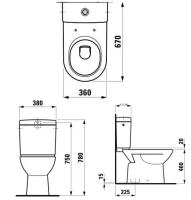 Напольный унитаз Laufen Pro 2495.7.000.000.1 - Gidratop.ru изображение