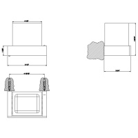 GESSI  INVERSO ACCESSORIES стакан настенный черный, цвет: Brass Brushed PVD - Gidratop.ru изображение