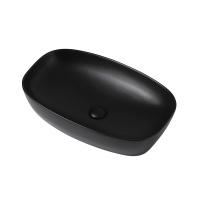 Раковина накладная ABBER Rechteck AC2206MB черная матовая - Gidratop.ru изображение