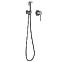 Смеситель ABBER Emotion AF8825NG с гигиеническим душем, никель - Gidratop.ru изображение