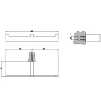 GESSI  INVERSO ACCESSORIES настенный полотенцедержатель двойной, цвет: Brass Brushed PVD - Gidratop.ru изображение