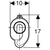 Сифон для писсуара Geberit Uniflex 152.950.11.1 - Gidratop.ru изображение