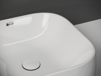 Умывальник чаша ELEMENT2 накладная квадратная 390x390x145мм - Gidratop.ru изображение