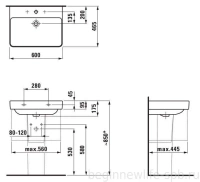 Раковина подвесная Laufen Pro S 8.1096.3.000.104.1 60 x 46 см - Gidratop.ru изображение