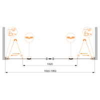 Душевая дверь CEZARES ELENA-W-BS-22-200-C-Cr - Gidratop.ru изображение