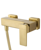 Смеситель для душа WONZON & WOGHAND CUBE 2.0, Брашированное золото (WW-88048068-BG) - Gidratop.ru изображение