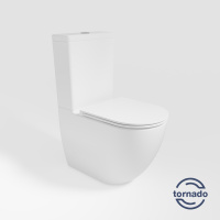 Унитаз-компакт Tornado Globo VT2-14T, белый, ультратонкое сиденье soft-close, P-trap - Gidratop.ru изображение