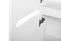 ETNA Шкаф подвесной с двумя распашными дверцами с доводчиками, с двумя полками, левосторонний, Bianco Lucido, 400x300x1500, ETNA-1500-2A-SC-BL-P-L - Gidratop.ru изображение