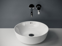 Умывальник чаша ELEMENT накладная круглая 415x415x135мм - Gidratop.ru изображение