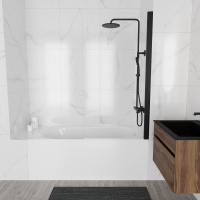 Ванна акриловая Vincea VBT-2B150-LG с ножками 1500*700*480, пристенная, цвет белый - Gidratop.ru изображение