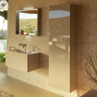 Шкаф-пенал Keuco Plan 32931 180002 подвесной 50 см, кашемир, петли справа - Gidratop.ru изображение