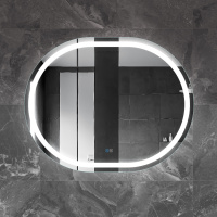 Зеркало со встроенной подсветкой, сенсорным выключателем и подогревом CZR-SPC-GIUBILEO-1000-800-TCH-WARM, 12V, 220-240V, 1000x800x30 - Gidratop.ru изображение