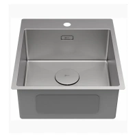 Кухонная мойка Lemark Janga 440 9937101, 44 см, нержавеющая сталь - Gidratop.ru изображение