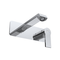 AURORA Смеситель для раковины встраиваемый с внутренней частью, без донного клапана, хром AURORA-BLVM-CRM-W0 - Gidratop.ru изображение