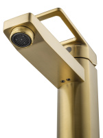 Смеситель для раковины WONZON & WOGHAND FRAME, Брашированное золото (WW-88139010-BG) - Gidratop.ru изображение