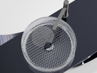 Умывальник чаша накладная круглая (прозрачная) Cristal 360x360x112мм - Gidratop.ru изображение