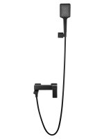 Смеситель для ванны с душем WONZON & WOGHAND CUBE 2.0, Черный матовый (WW-88037068-MB) - Gidratop.ru изображение