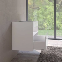 Тумба под раковину Keuco Stageline 32862300100, 80 см, с подсветкой, 1 ящик, цвет белый - Gidratop.ru изображение